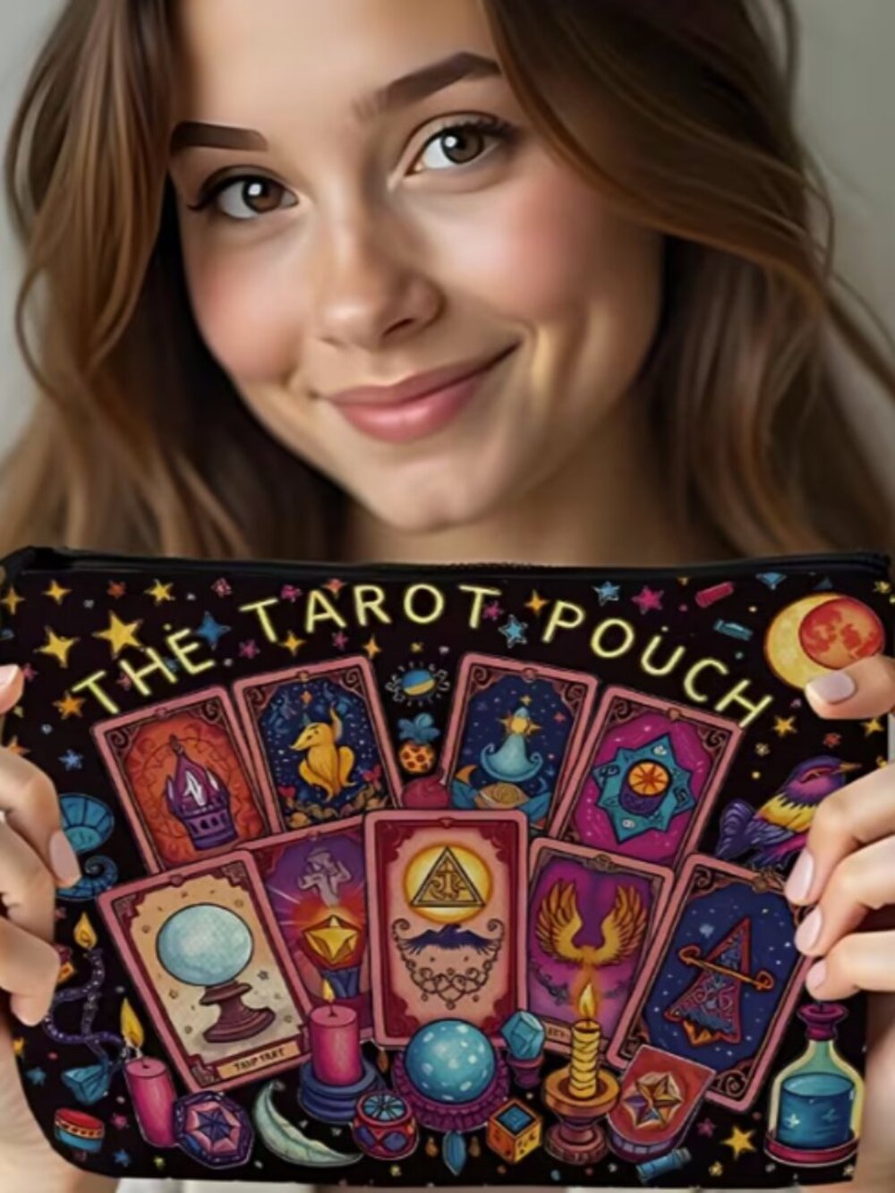 The Tarot Pouch Zip Bag Dark NWT